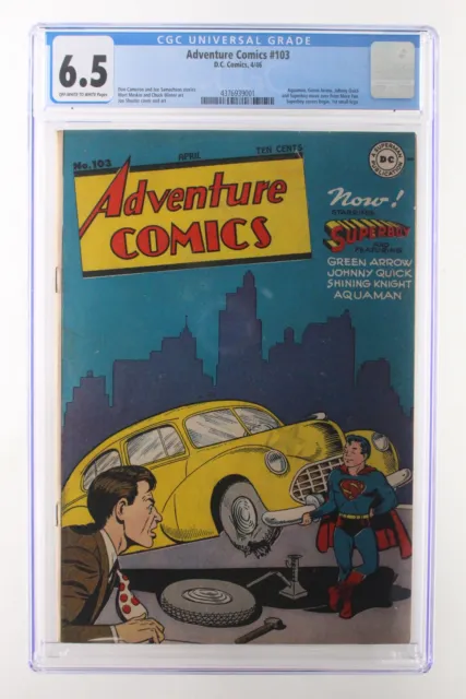 Adventure Comics #103 - D.C. Comics 1946 CGC 6.5 Superboy Covers begin