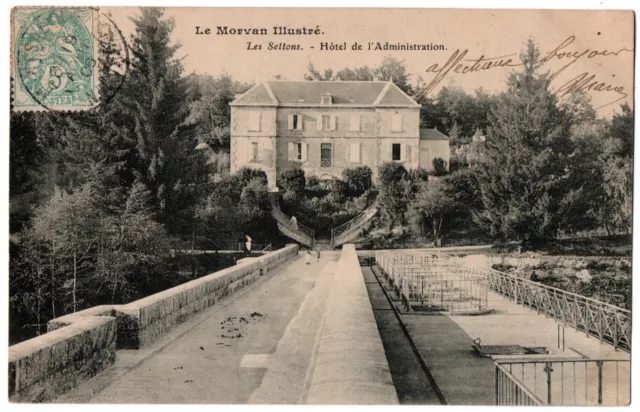 CPA 58 - LES SETTONS (Nièvre) - Hotel de l'Administration - Le Morvan illustrated