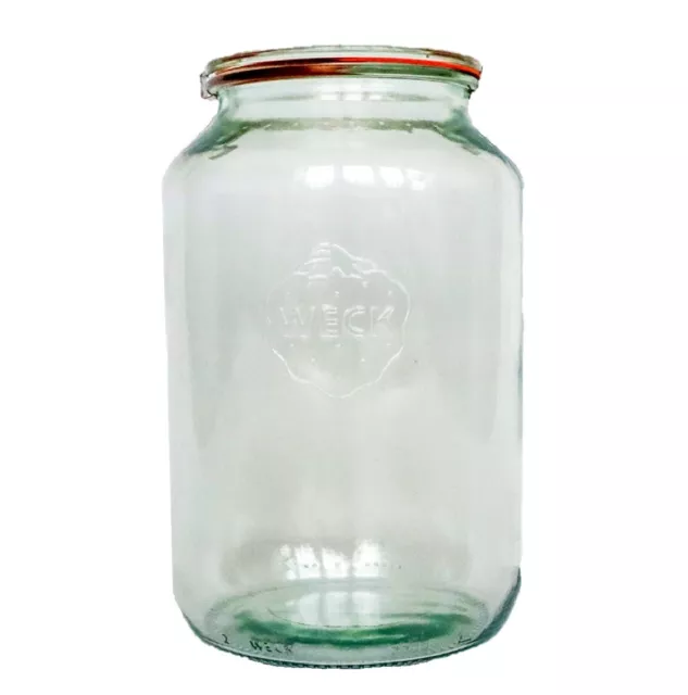 Weck 776 Barrel Jar, 3 Liter, Set of 1, 9 1/2″ x 3 7/8″ Vol: 101.4 fl oz, HUGE!