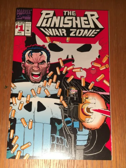 1992 PUNISHER WAR ZONE Comic #1 NM Die-Cut Wraparound Cover- Marvel
