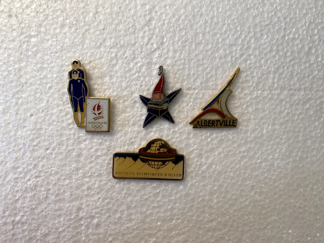Pin's Jeux Olympiques Albertville 1992 - Équipe US De Ski - Revers - Occasion
