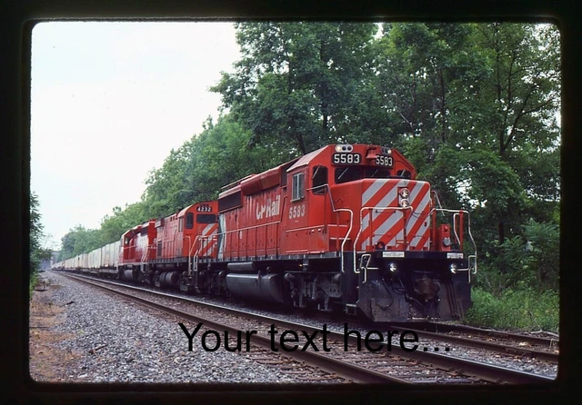 v391 Orig Slide CP Rail 5583 Plus 2 Train CP557 Allentown, pa 1993