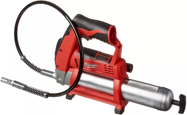 Milwaukee 2446-20 M12 Heavy-Duty Cordless Lightweight Grease Gun (Bare Tool)