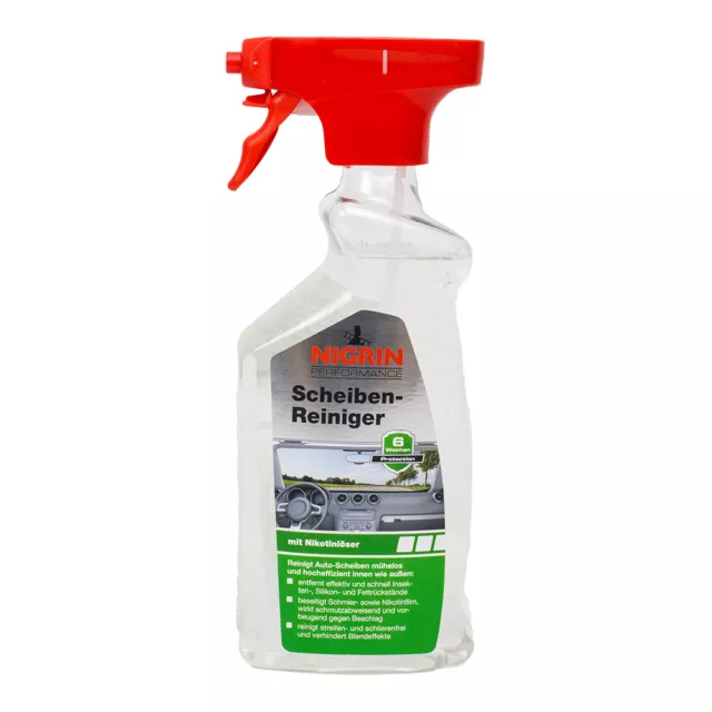 NIGRIN 73897 PERFORMANCE SCHEIBEN-REINIGER MIT NIKOTINLÖSER 500 ml