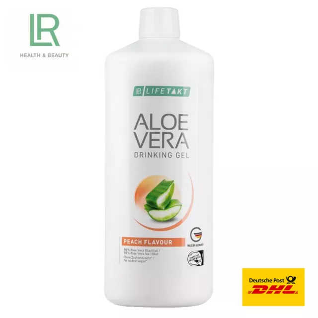 LR Aloe Vera Drinking Gel Pfirsich Geschmack 85% Aloe Vera  Neu & OVP 1000ml