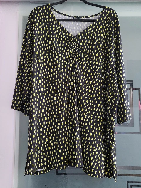 Donna Bluse Maglia Felpa Taglia 56/58 (60 Nuovo