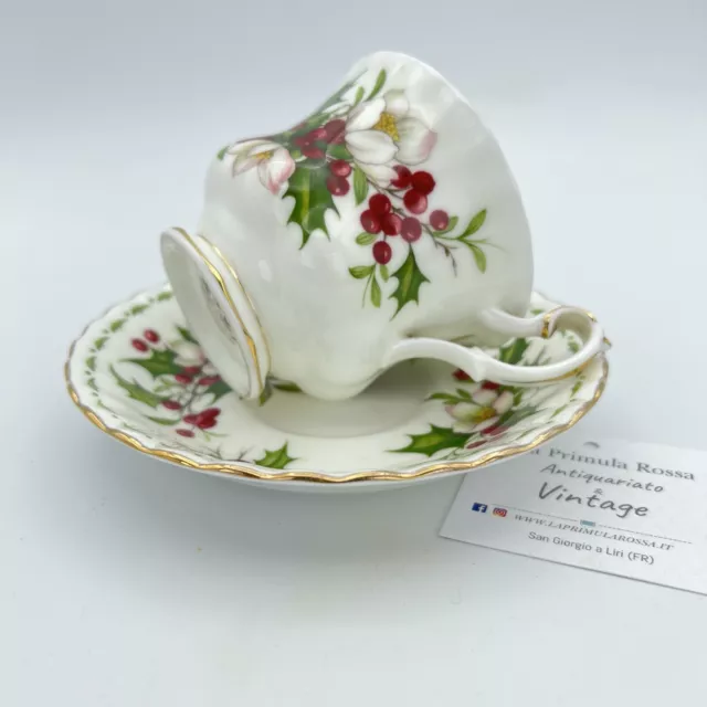 Tazza da tè The in porcellana Royal Albert con mese tazzina inglese DICEMBRE 900 3