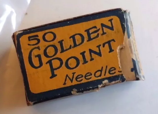PG089 - Gramophone needles GOLDEN POINT scatolina per puntine da grammofono