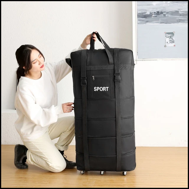 Expandable Suitcase Bag Foldable Rolling Luggage Bag Wheeled Duffel Spinner