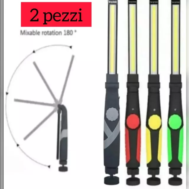 2 PEZZI TORCIA LED Ricaricabile, Torcia UV Due in Uno, 4 Modalità Di Zoom,  Poten EUR 16,39 - PicClick IT