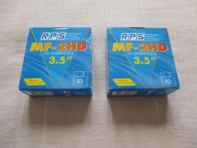 2 PACKS de 10 disquettes 3.5" MF-2HD - Neuves