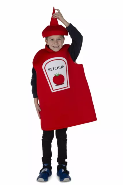 Dress Up America Ketchup Bottle Costume For Kids