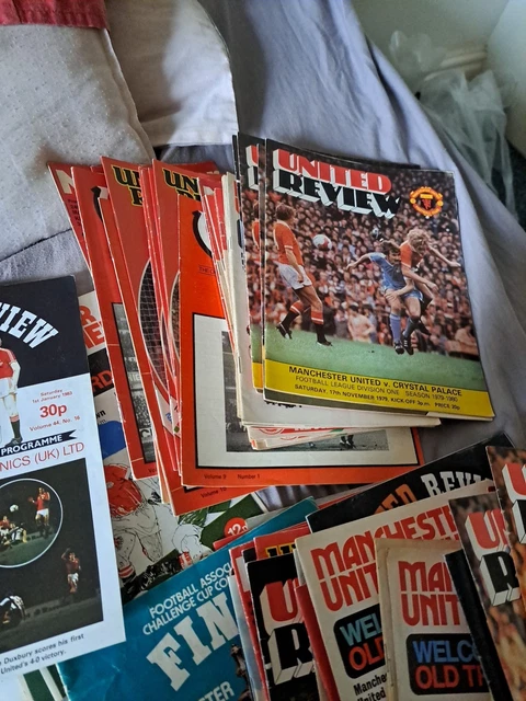 MANCHESTER UNITED PROGRAMMES 70s 80s £52.70 - PicClick UK