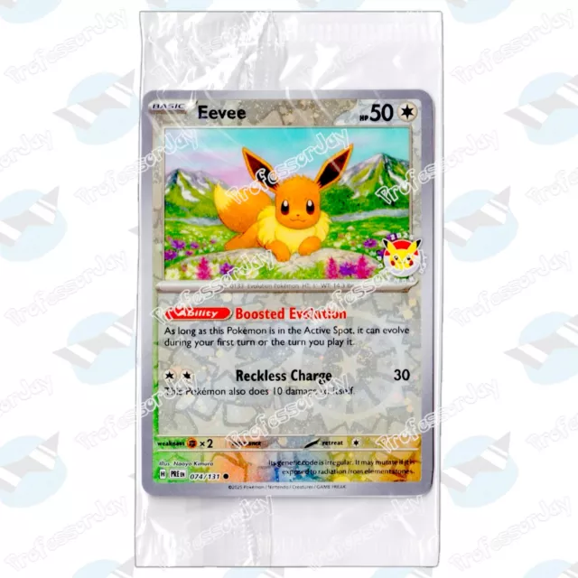 POKEMON DAY 2025 TCG 151 Cards PRISMATIC EVOLUTIONS SEALED EEVEE 074/