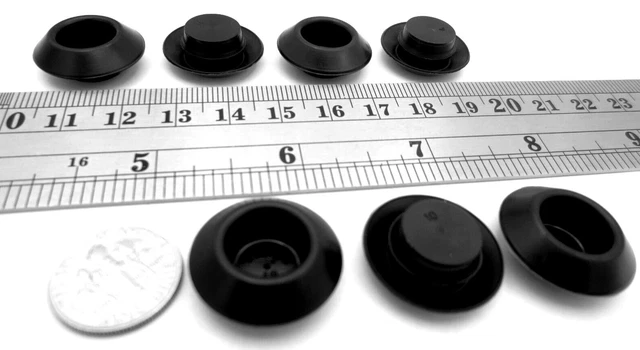 1/2" Hole Sheet Metal Hole Cap Panel Hole Plug Fits 1/2" Hole, 1/8" Thick Panel