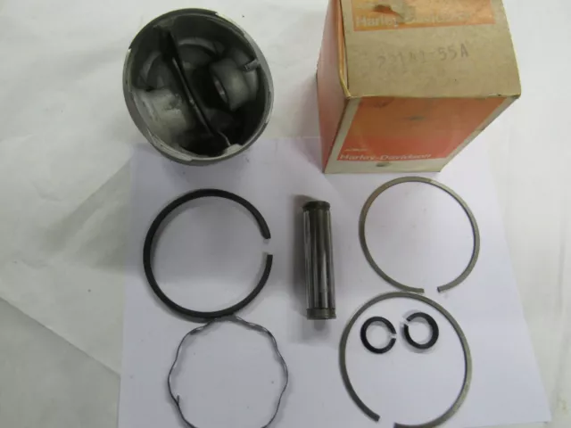 NOS Harley Davidson 1.75 Pistone & Anello Set Fl Flh 74 " 22141-55A