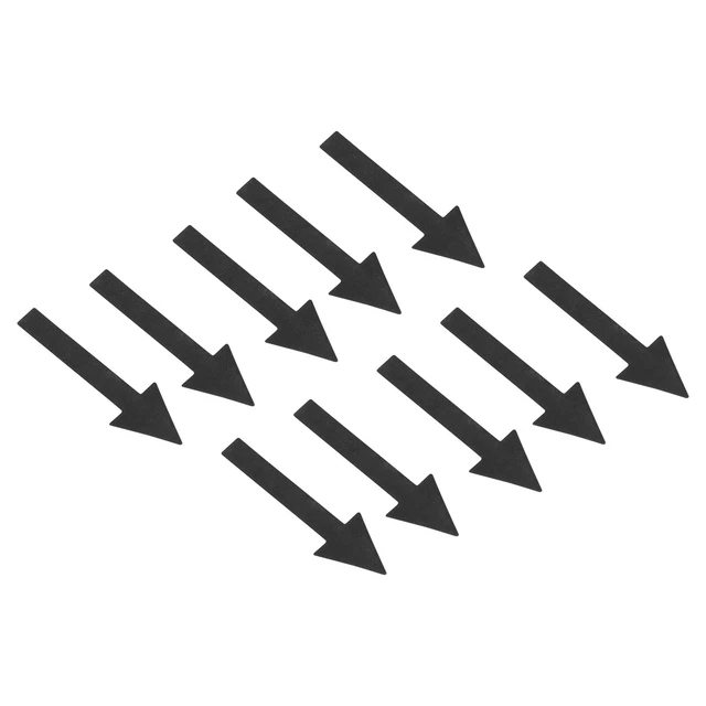 4Set / 40Pieces 2x1" Arrow Sticker Directional Arrow Sign Floor Decal Black