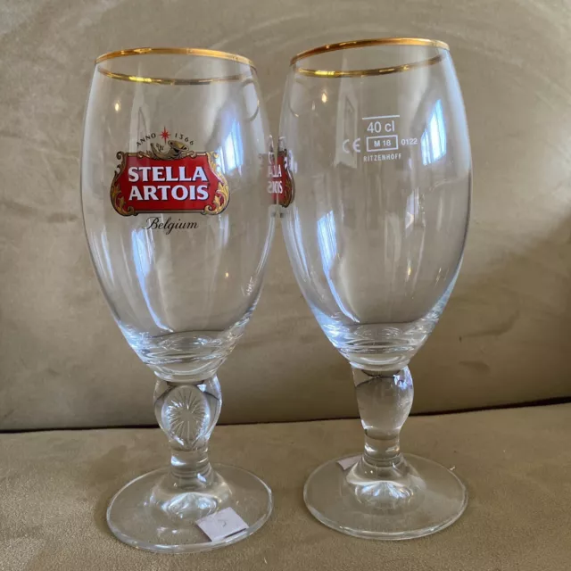 Stella Artois Belgium Beer Glass Chalice 40cl