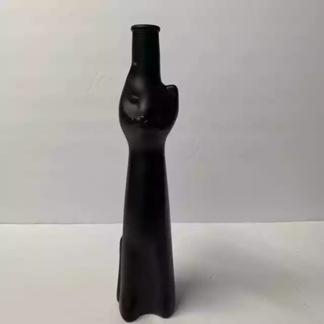 MOSEL-SAAR RUWER Riesling Matte Black Cat Wine Bottle 2011 EMPTY