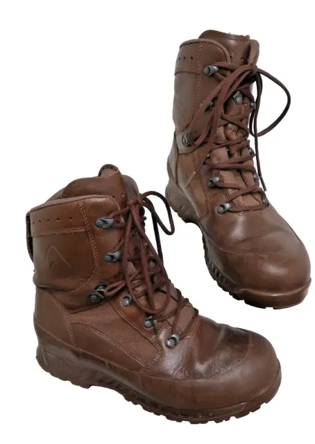 Haix Boots, 9 Medium Mens Brown Cold Wet Weather Leather British Army
