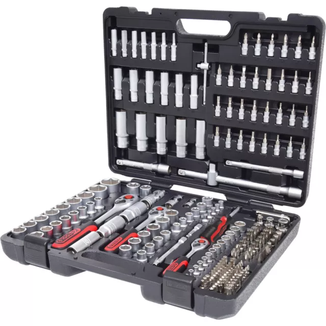 Ks tools Set Chiavi a Bussola 195 Pezzi Cassetta Attrezzi Valigia Cassetta