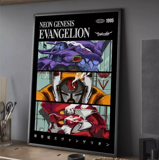 Evangelion robots art  Canvas Poster wall art home decor