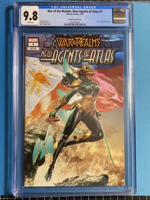 War Of The Realms: New Agents Of Atlas #1 - Cgc 9.8 - Suayan Trade Variant