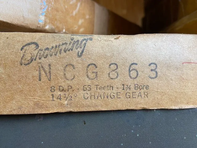 Browning NCG863 Change Gear