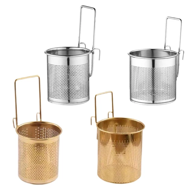 Nudelsieb Edelstahl - Praktischer Nudelkorb Mit Haken Für Ramen & Pasta