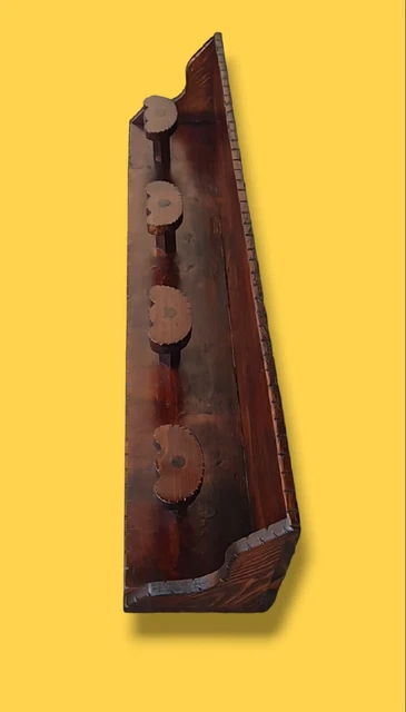Attaccapanni Legno Cappelliera Legno Appendiabiti Legno 123,5 X 20 X 20