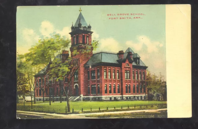 Fort Smith Arkansas Bell Grove School Building Vintage Postcard