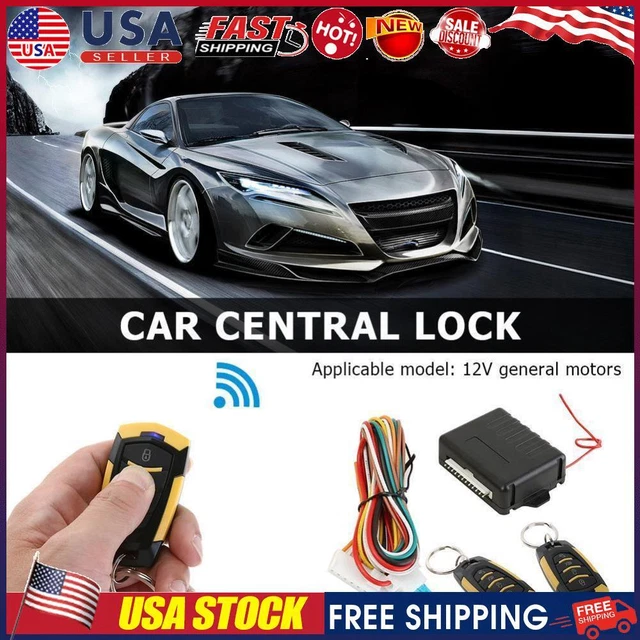 Car Remote Central Door Locking Kit Auto Keyless Entry Alarm System 410/T112