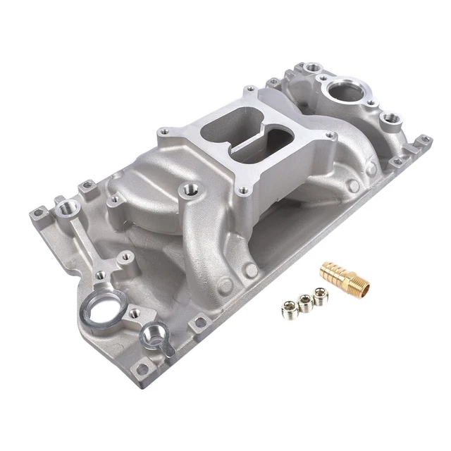 Dual Plane Vortec Air Gap Intake Manifold For Small Block Chevy SBC 350 1996-up