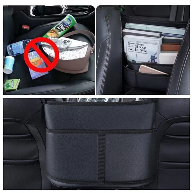 Portable Car Trash can Garbage Bin Bag Organizer for Vehicles Waterproof Black