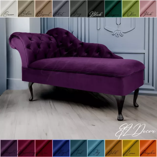 Chaise Lounge Chesterfield Sofa Purple Accent Chair Lucian Tufted Longue