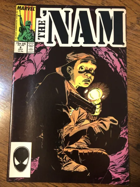Marvel Comics The 'Nam Issue #8 July 1987 Michael Golden Art.