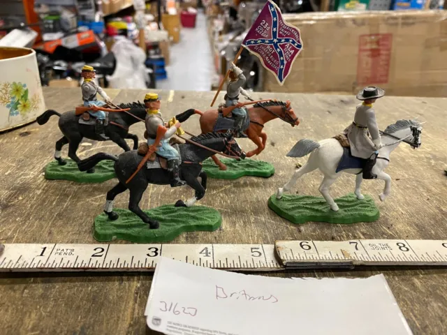 Vtg Britains Calvary soldiers Army Men Civil War Confederate Sharpsburg Pa Set!
