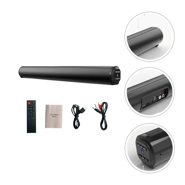 TRAVEL SURROUND SOUNDBAR Speaker Portable Computer Speakers £43.55