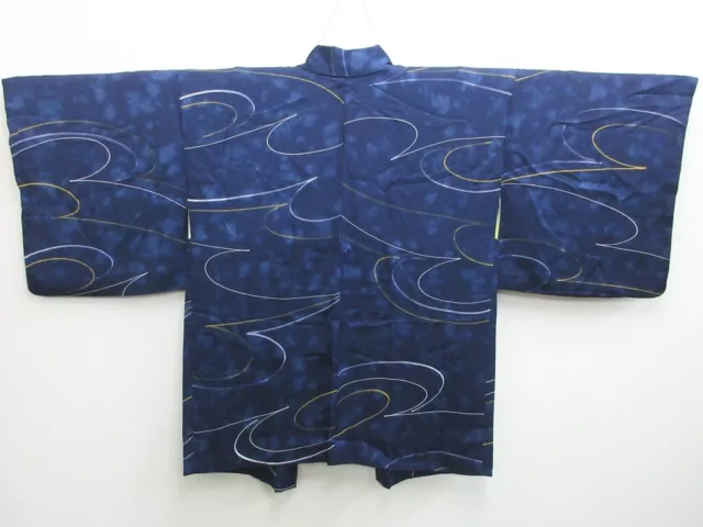 8000N1 Silk Vintage Japanese Kimono Haori Jacket Abstract art