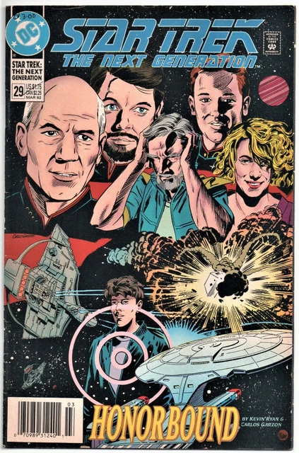 Star Trek The Next Generation #29. Ryan / Garzon. Newsstand Dc 1992. 7/7.5