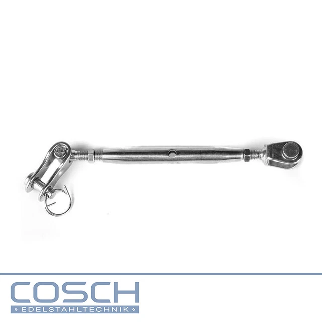 Tendeur de Corde V4A Avec Deux Fourches, Drahtseilstärke 4,0 MM