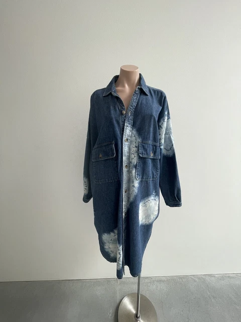 BASSIKE TIE DYE Shirt Dress M/L $250.00 - PicClick AU