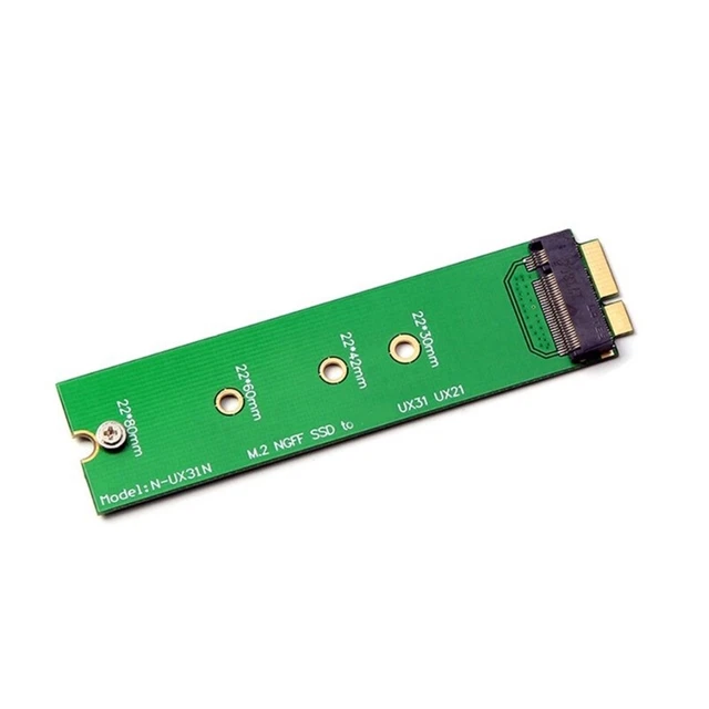 Adattatore M.2 NGFF SSD A 18 Pin Per ASUS UX31 UX21 Zenbook – Supporta SSD 2230/2242/2260/2280