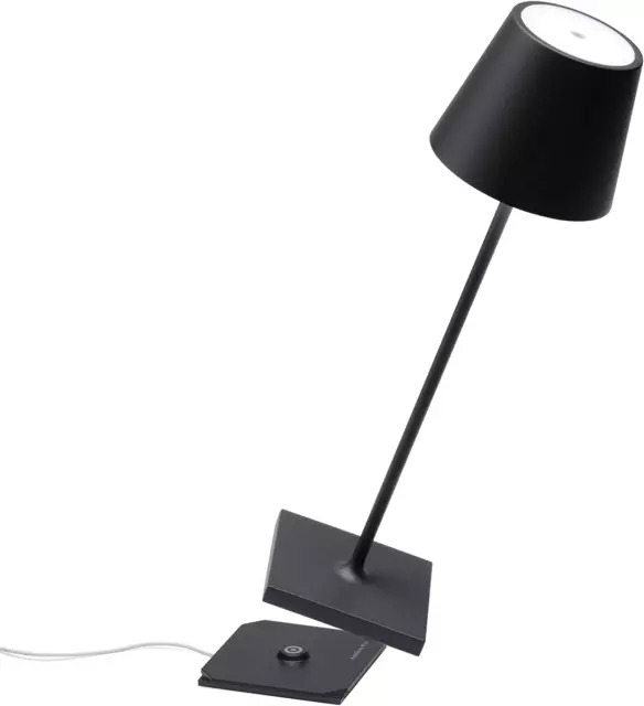 Poldina Pro Edizione Limitata Nera, Lampada Da Tavolo LED Senza Fili Ricaricabil