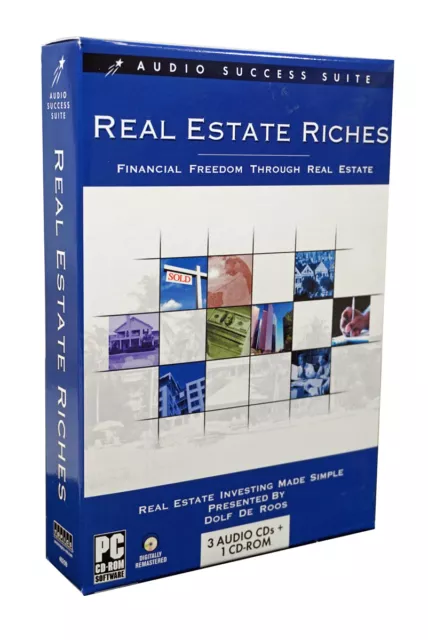 Dolf de Roos REAL ESTATE RICHES - 3 Audio CDs - Why Invest in Real Estate