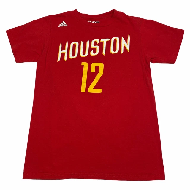 Houston Rockets Shirt Mens Small Red Yellow Dwight Howard Basketball Adidas NBA