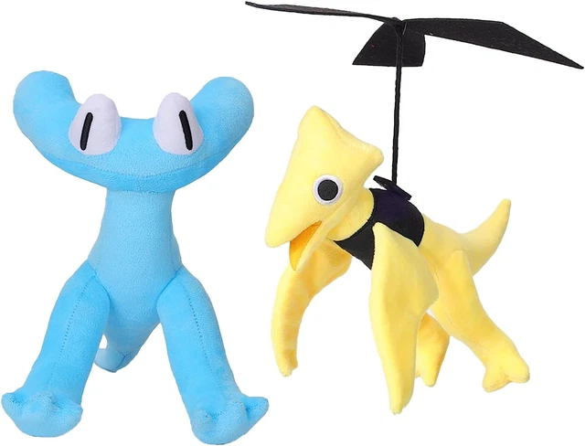 Rainbow Friends Plush  Cyan Plush Lookies Plush Yellow Rainbow Friends Chapter