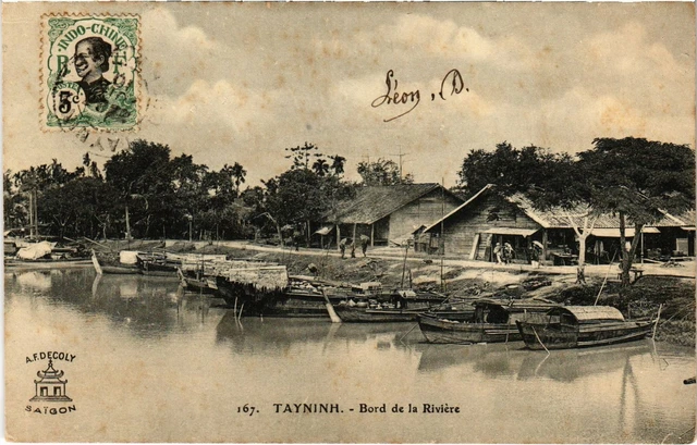 CPA AK VIETNAM -Tayninh - Bord de la Riviére (113551)
