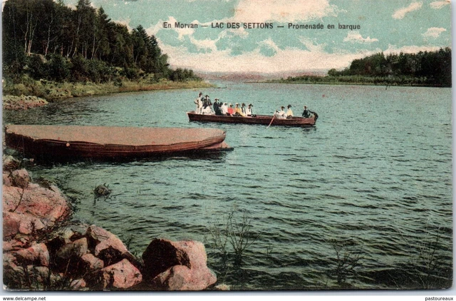 58 MONTSAUCHE-LES-SETTONS - Le lac, promenade en barque PAST/4076