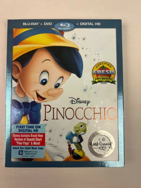 Pinocchio (Blu-ray/DVD, 1940, No Digital Copy HD, 2017 Re-issue)
